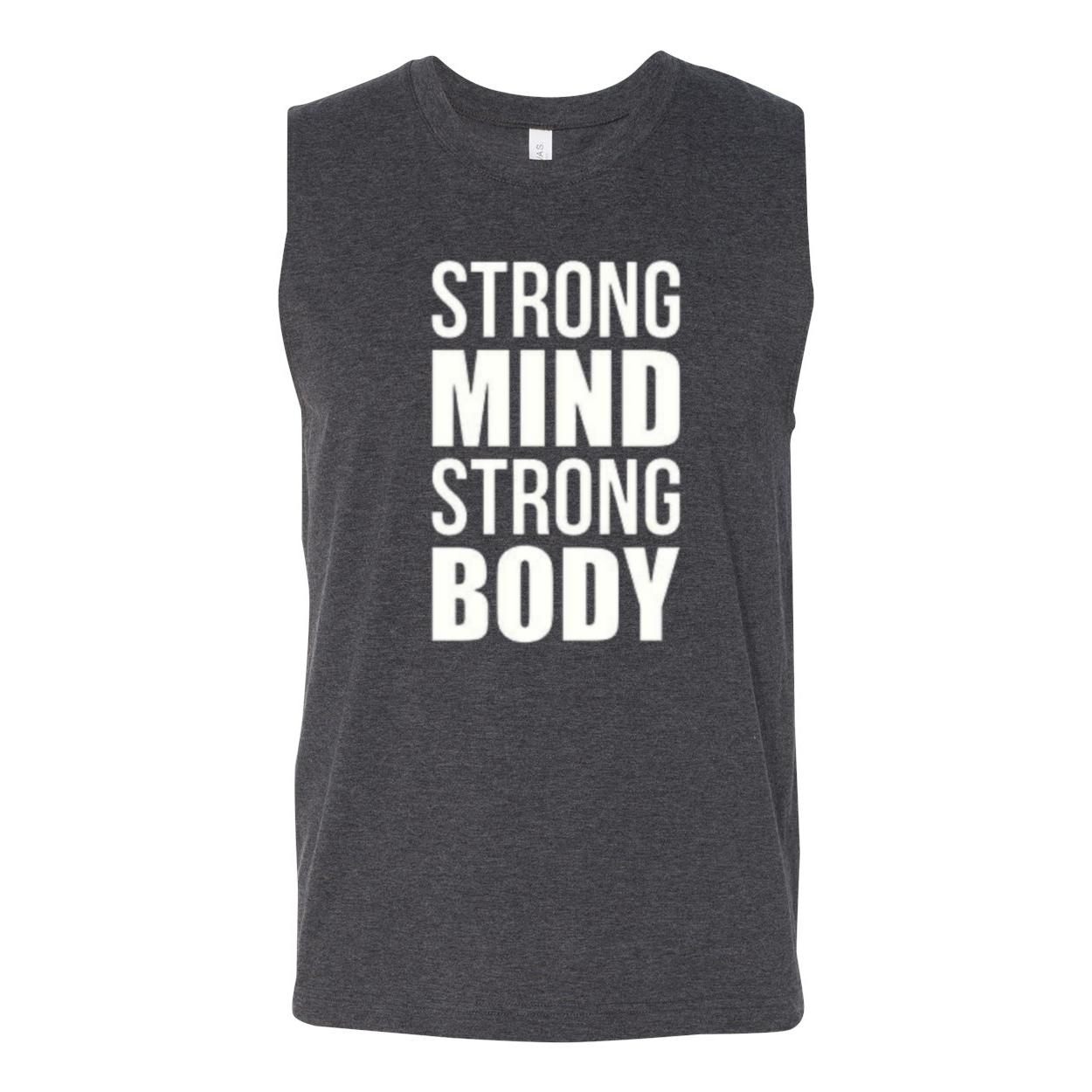 YOLO FITTED STRONG MIND STRONG BODY MEN'S  MUSCLE TANK - Yolofitted
