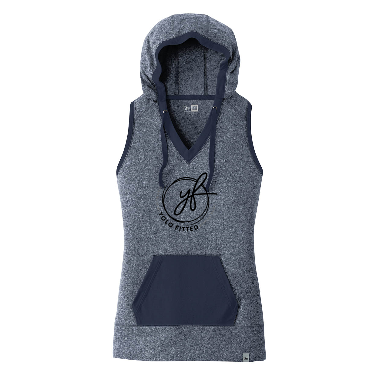 YOLO FITTED LADIES SIGNATURE HOODIE TANK - Yolofitted