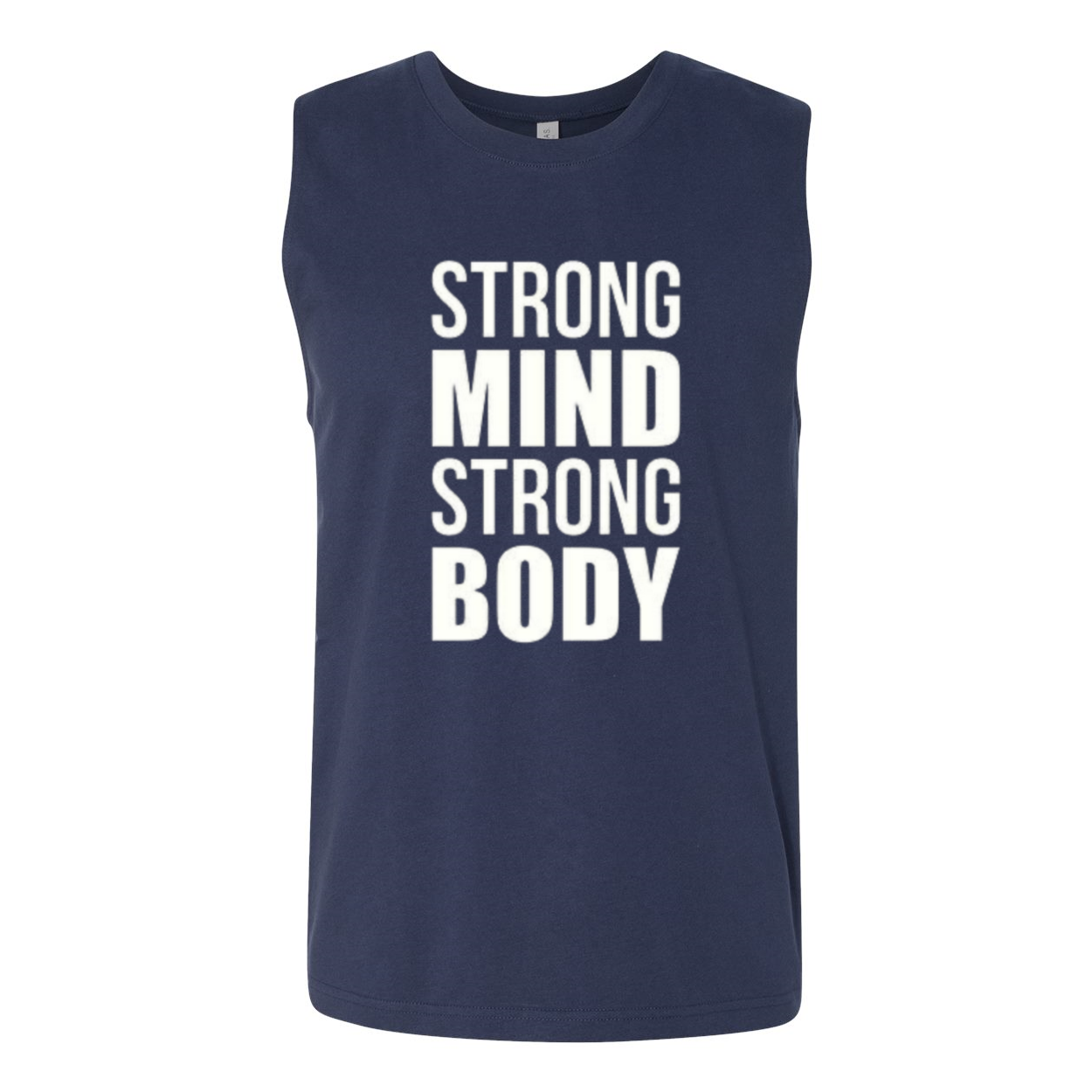 YOLO FITTED STRONG MIND STRONG BODY MEN'S MUSCLE TANK - Yolofitted