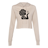 THE YOLO FIT WOMAN I'VE BECOME CROPPED HOODIE - Yolofitted