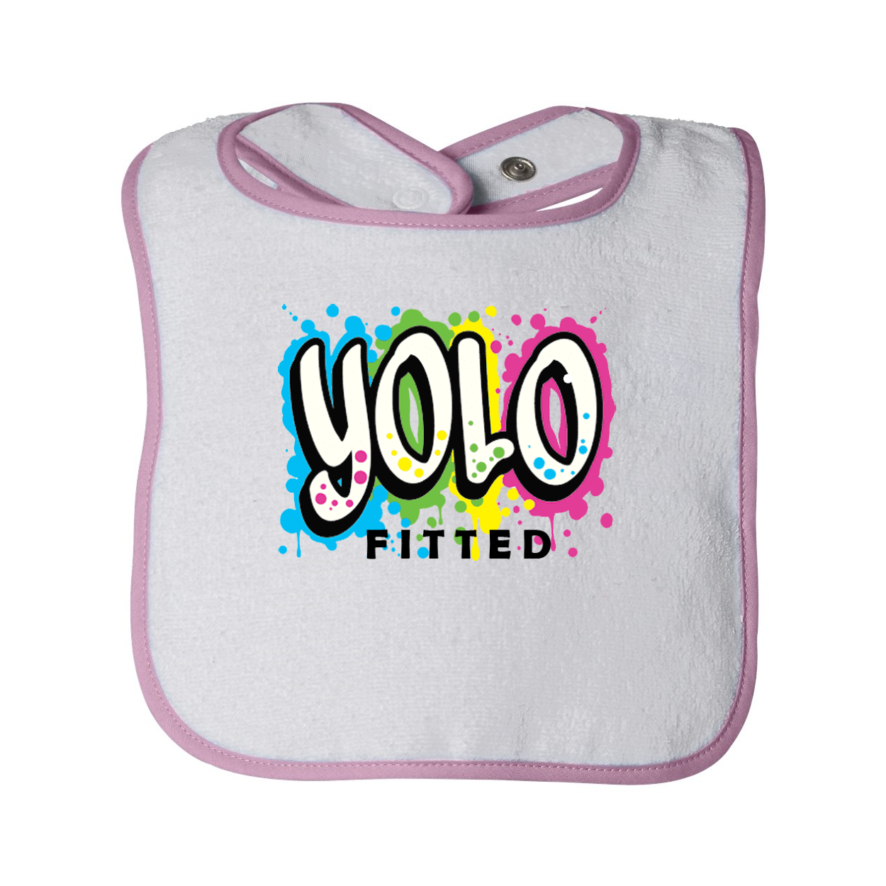 YOLO FITTED GRAFFITTI BABY BIB - Yolofitted