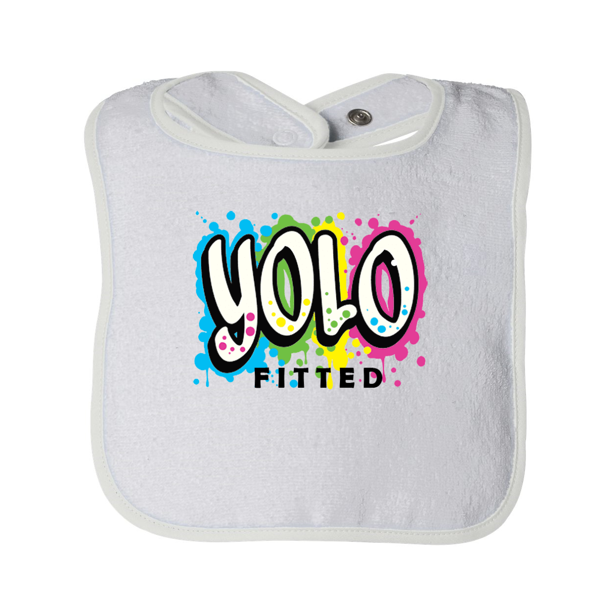 YOLO FITTED GRAFFITTI BABY BIB - Yolofitted