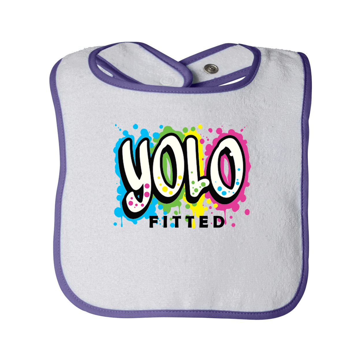 YOLO FITTED GRAFFITTI BABY BIB - Yolofitted