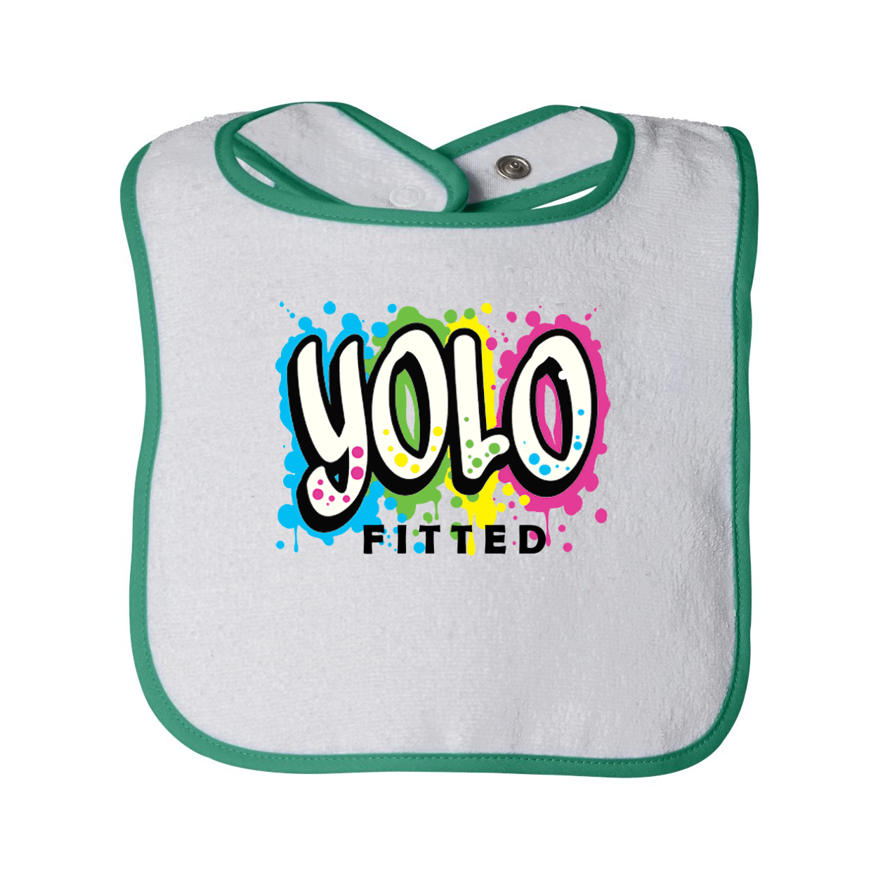 YOLO FITTED GRAFFITTI BABY BIB - Yolofitted