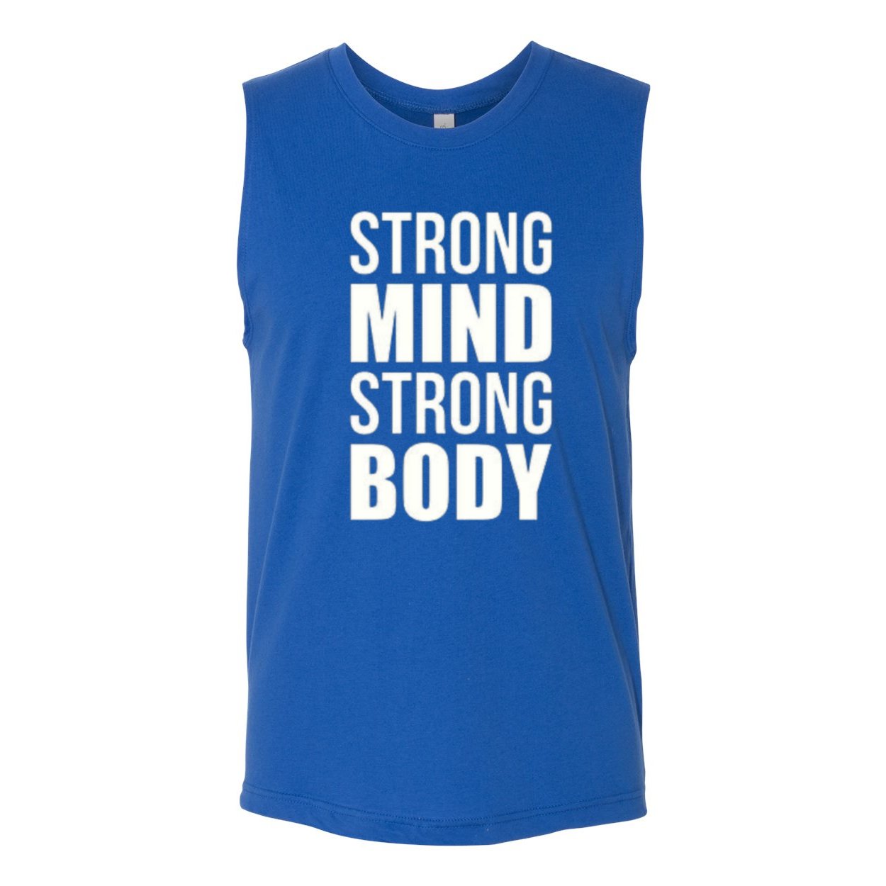 YOLO FITTED STRONG MIND STRONG BODY MEN'S MUSCLE TANK - Yolofitted