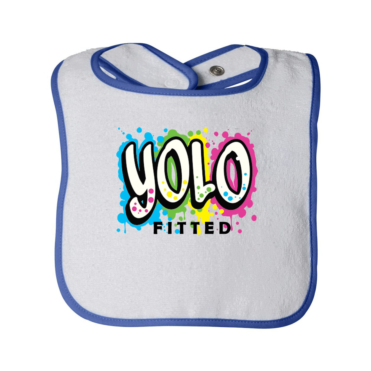 YOLO FITTED GRAFFITTI BABY BIB - Yolofitted