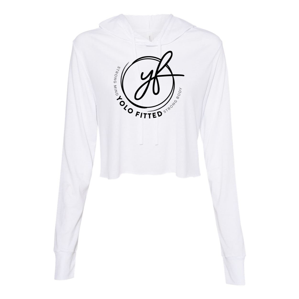 YOLO FITTED SIGNATURE CROPPED HOODIE - Yolofitted
