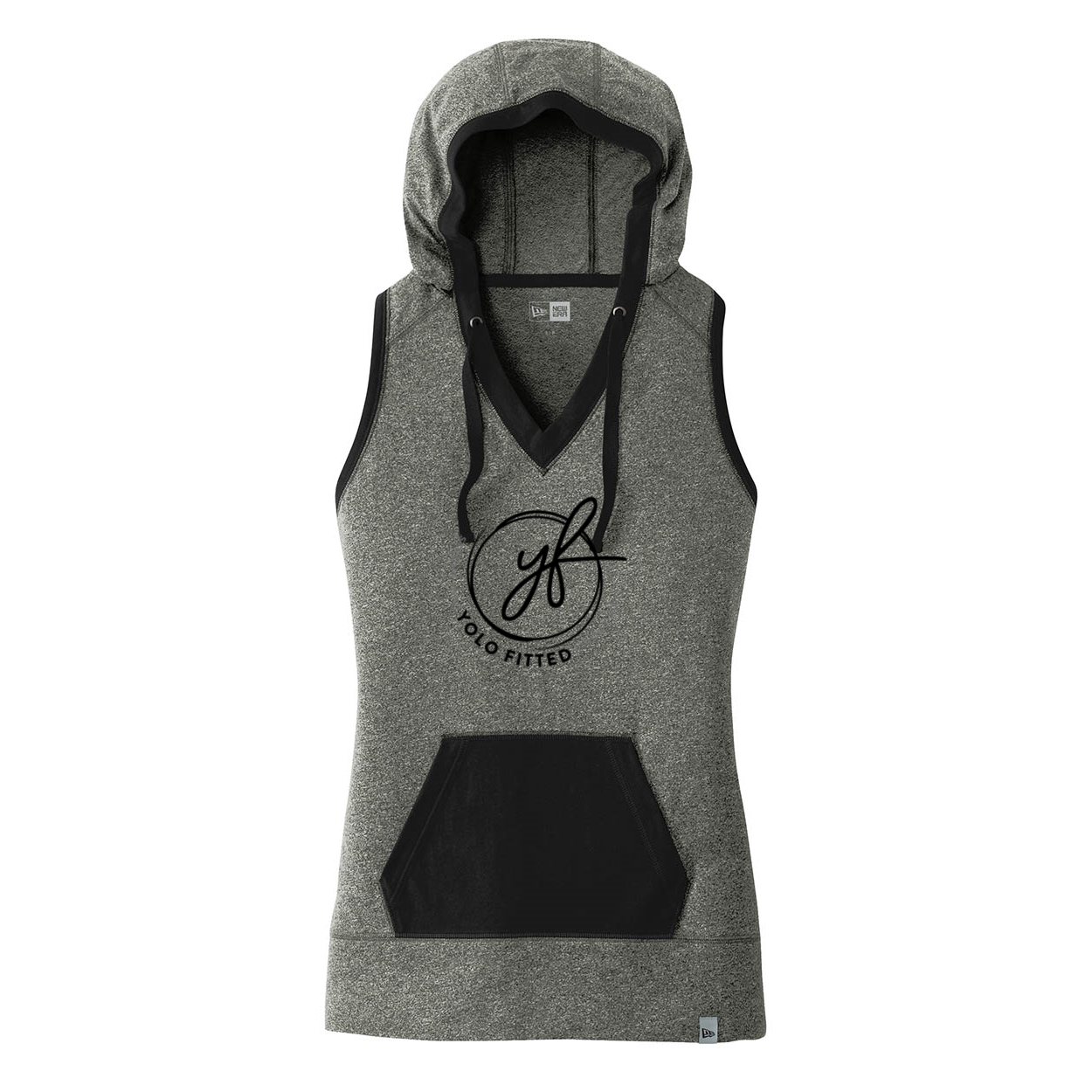 YOLO FITTED LADIES SIGNATURE HOODIE TANK - Yolofitted