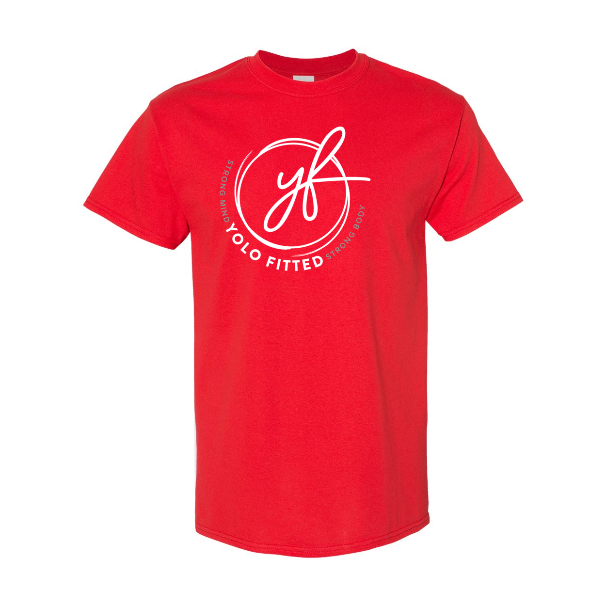 YOLO FITTED "SIGNATURE LOGO" TEE- WHITE INK