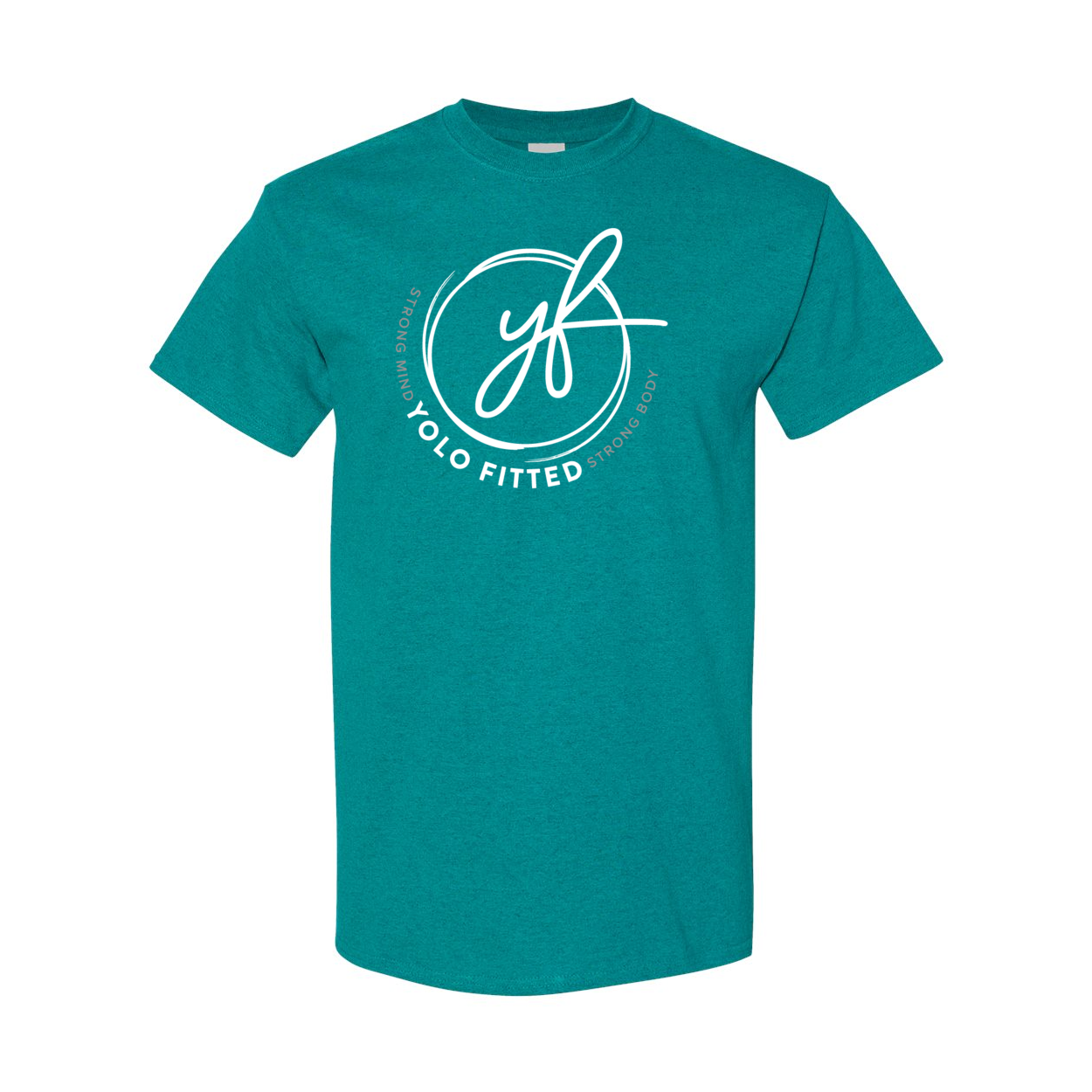 YOLO FITTED "SIGNATURE LOGO" TEE- WHITE INK