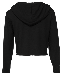 YOLO FITTED SIGNATURE CROPPED HOODIE BLACK - Yolofitted