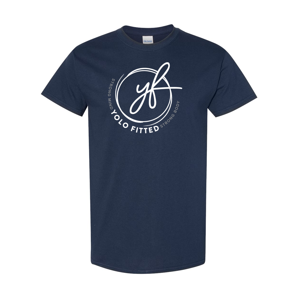 YOLO FITTED "SIGNATURE LOGO" TEE- WHITE INK