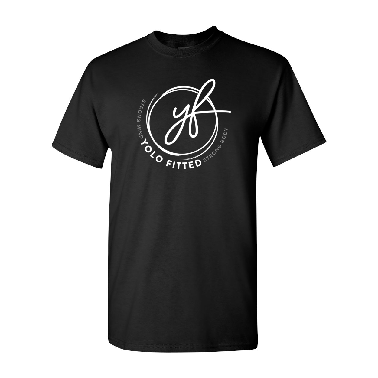 YOLO FITTED "SIGNATURE LOGO" TEE- WHITE INK