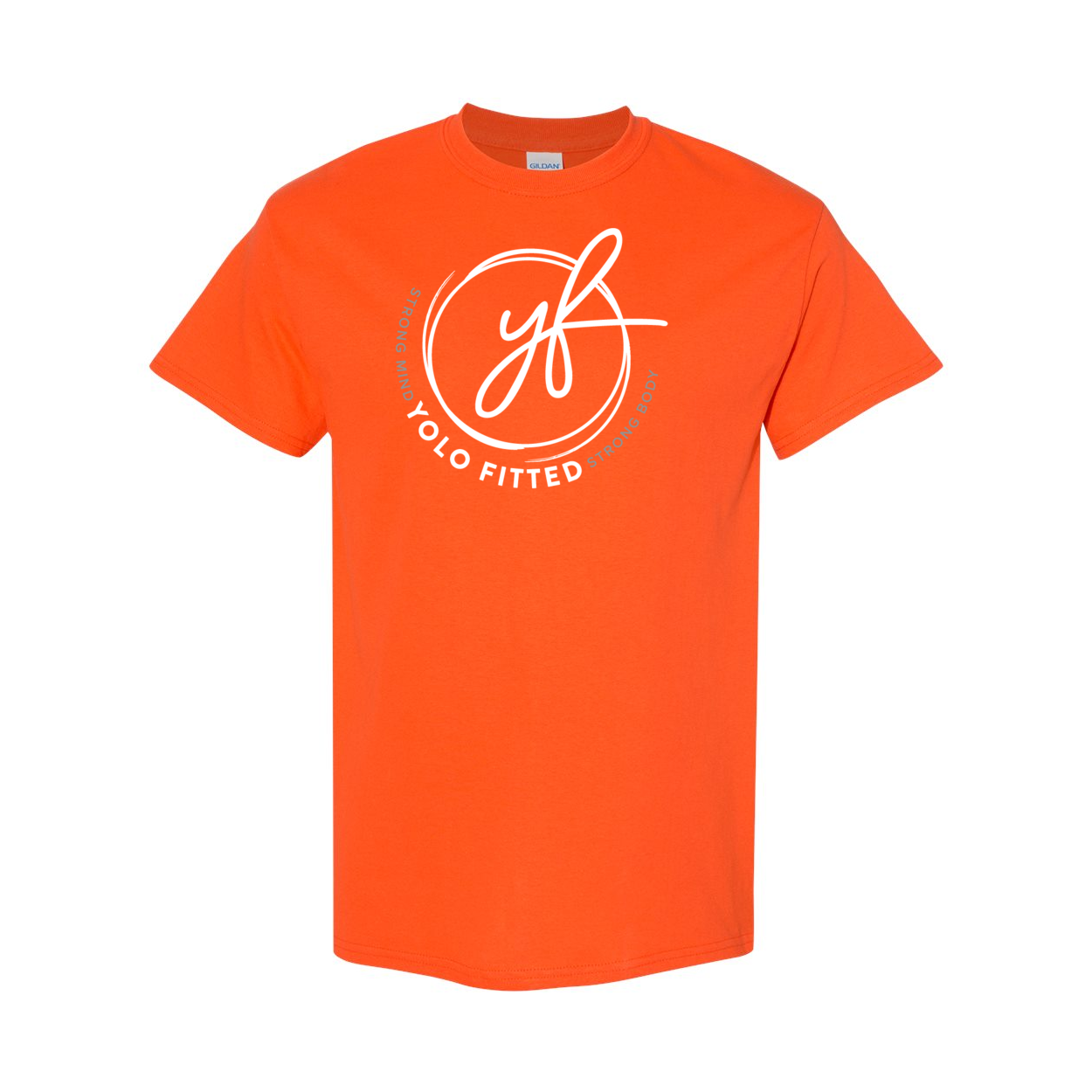 YOLO FITTED "SIGNATURE LOGO" TEE- WHITE INK
