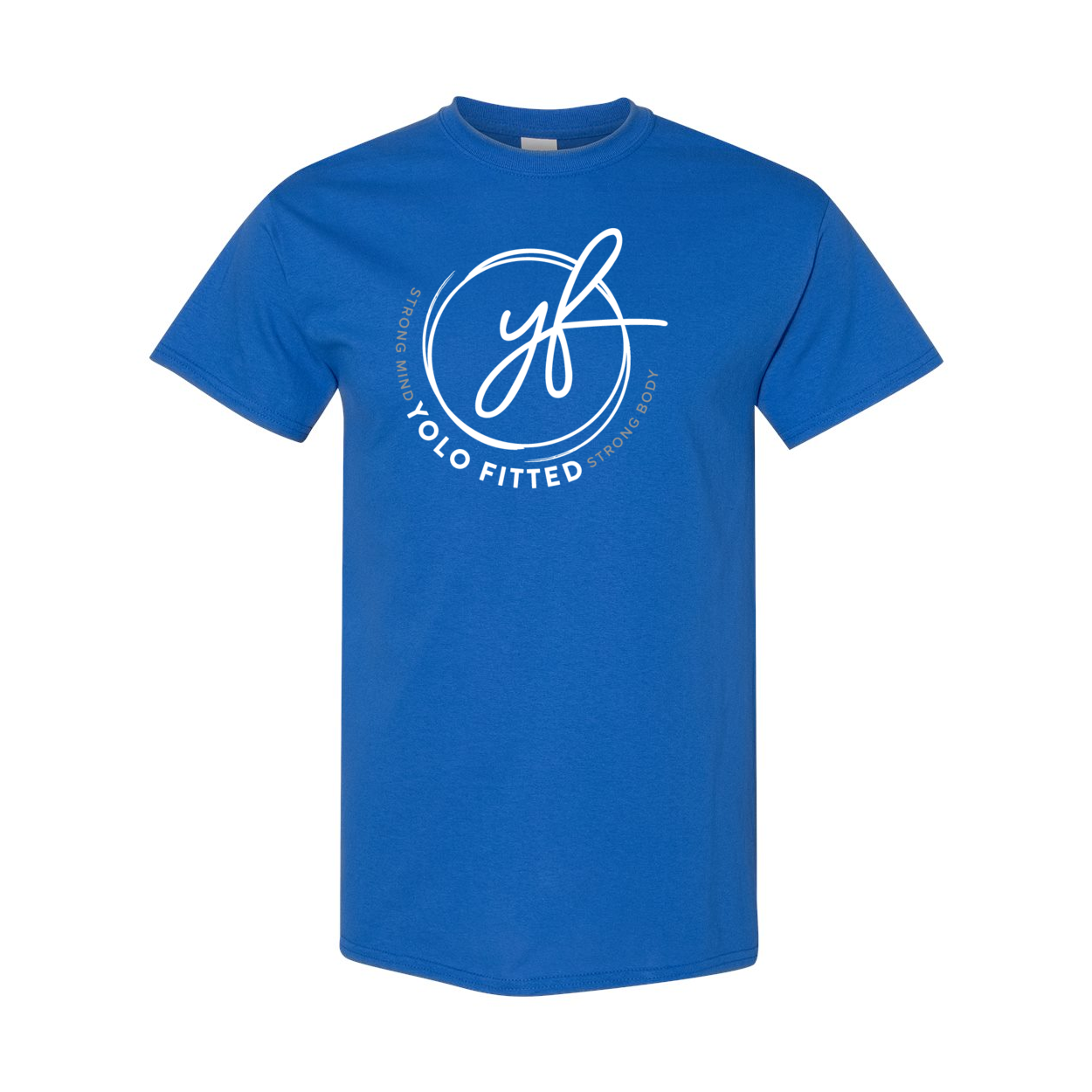 YOLO FITTED "SIGNATURE LOGO" TEE- WHITE INK