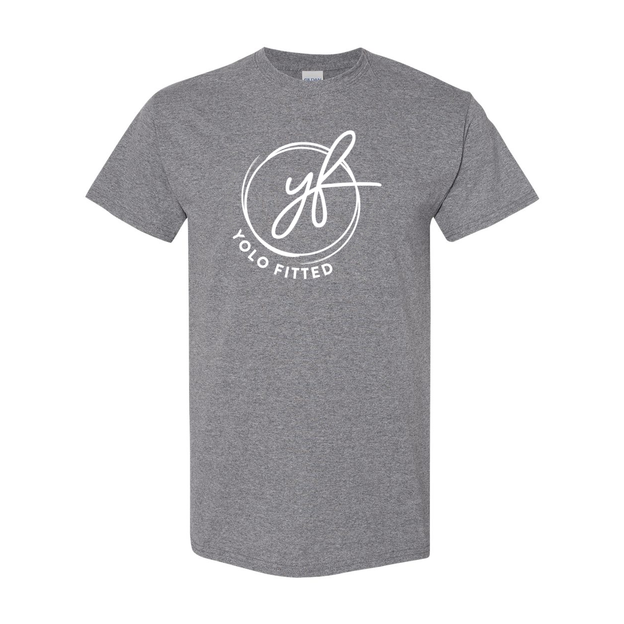 YOLO FITTED "SIGNATURE LOGO" TEE- WHITE INK