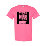 "STRONG MIND STRONG BODY" YOLOFITTED BLOCKED TEE - Yolofitted