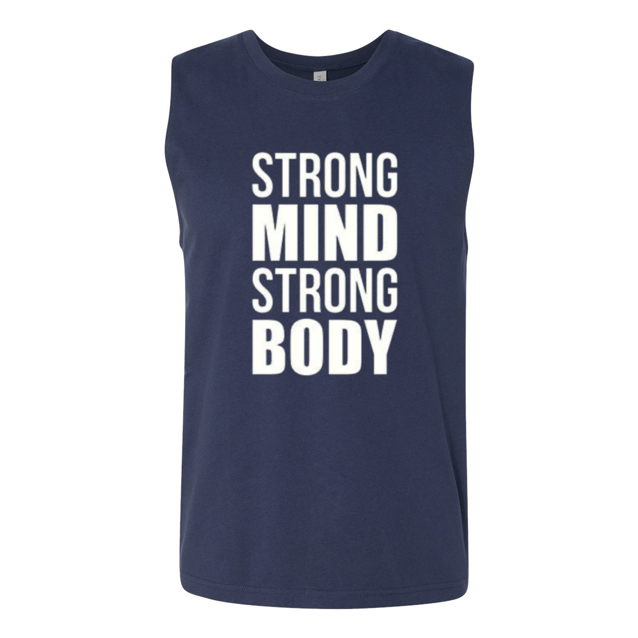 YOLO FITTED STRONG MIND STRONG BODY MEN'S  MUSCLE TANK - Yolofitted