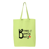 BRAINS, BEAUTY & BOOTY YOLO FITTED TOTE BAG - Yolofitted