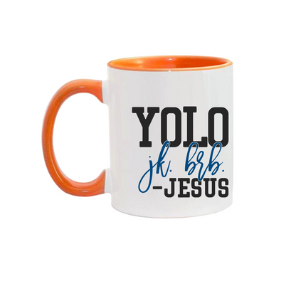 YOLO FITTED'S BRB JESUS MUG - Yolofitted