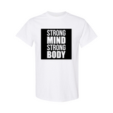 "STRONG MIND STRONG BODY" YOLOFITTED BLOCKED TEE - Yolofitted
