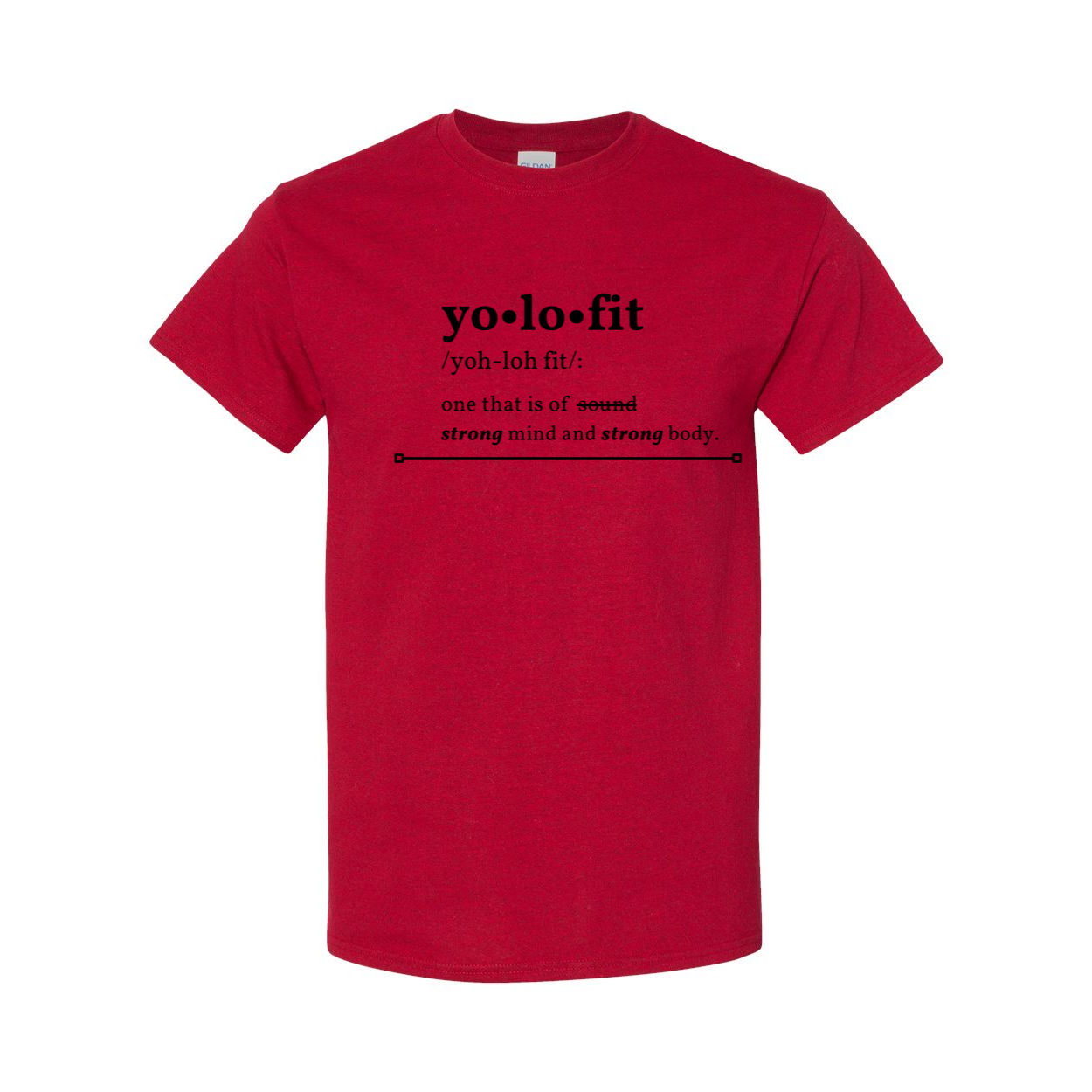 YOLO FITTED "DEFINITION" UNISEX TEE - Yolofitted