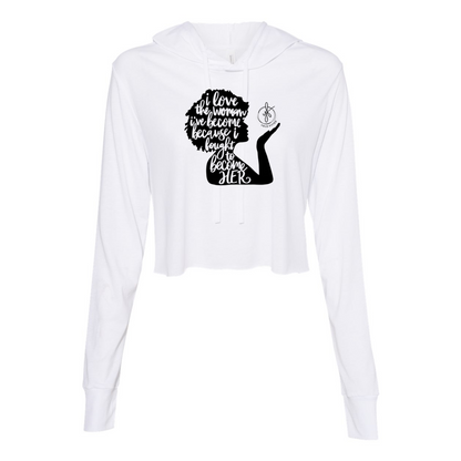 THE YOLO FIT WOMAN I'VE BECOME CROPPED HOODIE - Yolofitted