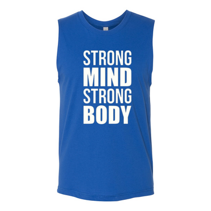 YOLO FITTED STRONG MIND STRONG BODY MEN'S  MUSCLE TANK - Yolofitted