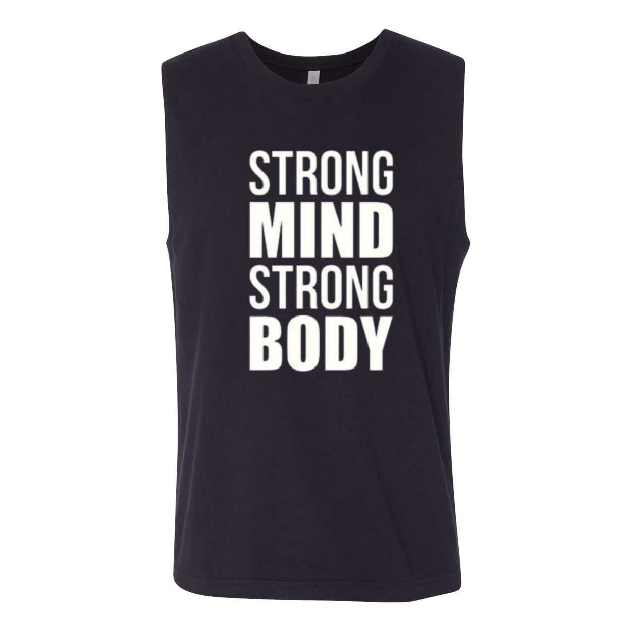 YOLO FITTED STRONG MIND STRONG BODY MEN'S  MUSCLE TANK - Yolofitted