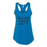 YOLO FITTED'S "THOU SHALL NOT TRY ME" WOMEN'S RACER BACK TANK - Yolofitted