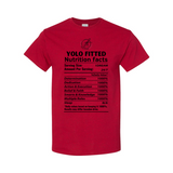 YOLO FITTED NUTRITION FACTS TEE - Yolofitted