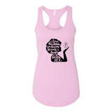 THE YOLO FIT WOMAN I'VE BECOME WOMEN'S  RACERBACK TANK - Yolofitted
