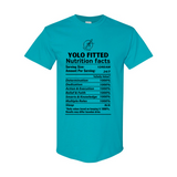 YOLO FITTED NUTRITION FACTS TEE - Yolofitted