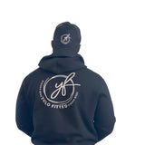 *LIMITED EDITION EMBROIDERED, "STRONG MIND, STRONG BODY" SIGNATURE BLACK HOODIE