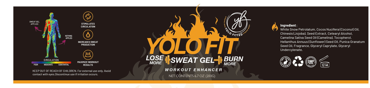 YOLO FITTED FRANGRANCE-FREE EXTREME SWEAT ENHANCER GEL - Yolofitted