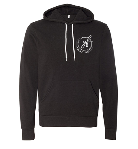 YOLO FITTED "STRONG MIND, STRONG BODY" SIGNATURE BLACK HOODIE - Yolofitted